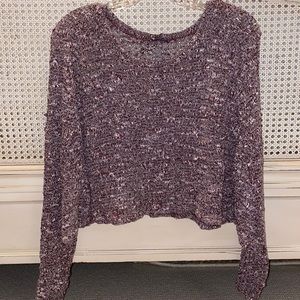 Urban Outfitters Cropped Purple Sweater